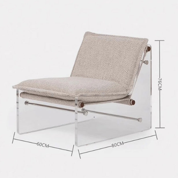 Acrylic Creative Leisure Chair #AFUS2504011
